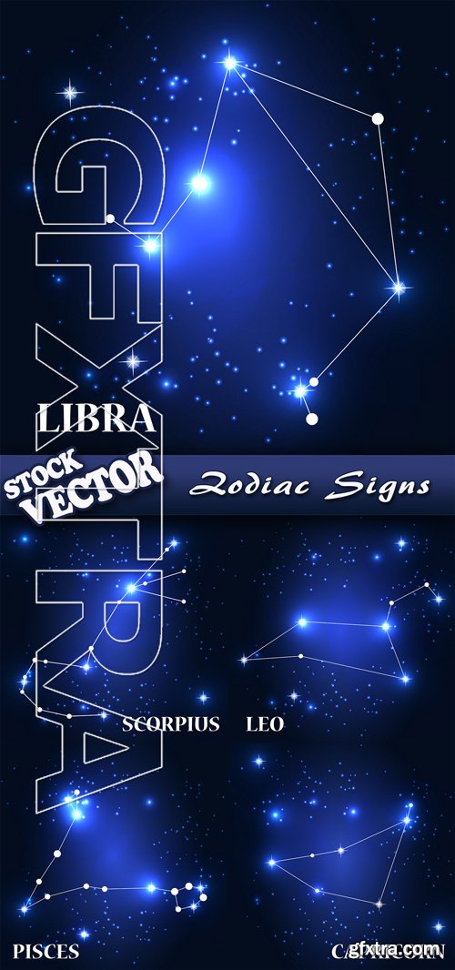 Stock Vector - Zodiac Signs