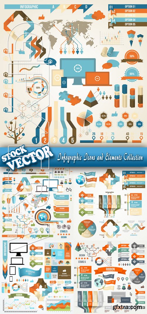 Stock Vector - Infographic Icons and Elements Collection