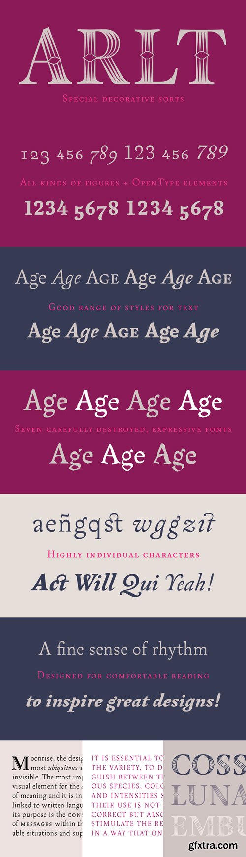 Arlt Font Family $549 Arlt Font Family $549