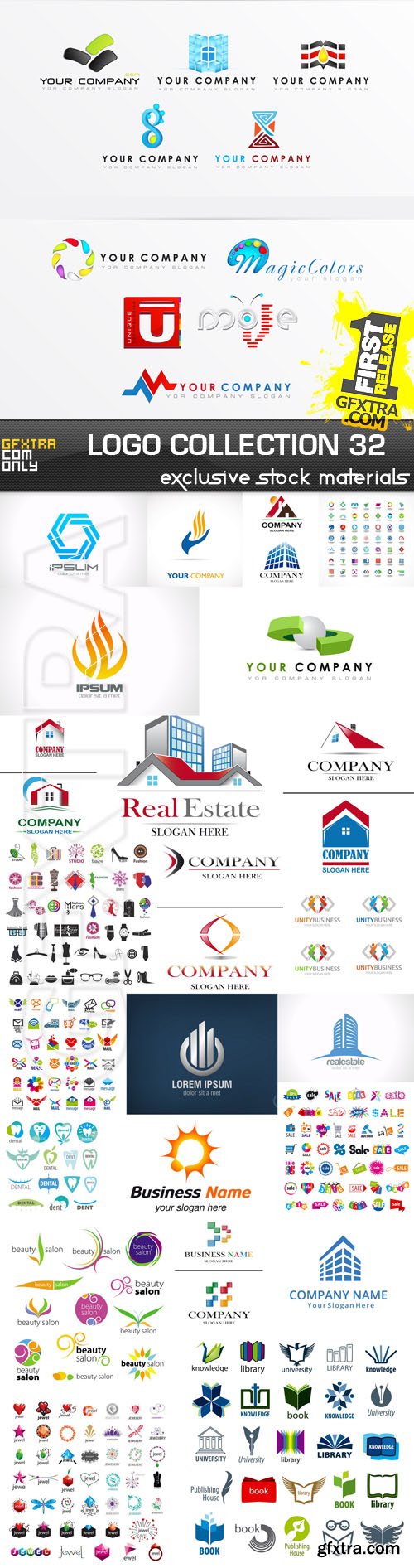 Collection of Logos Vol.32, 25xEPS Collection of Logos Vol.32, 25xEPS