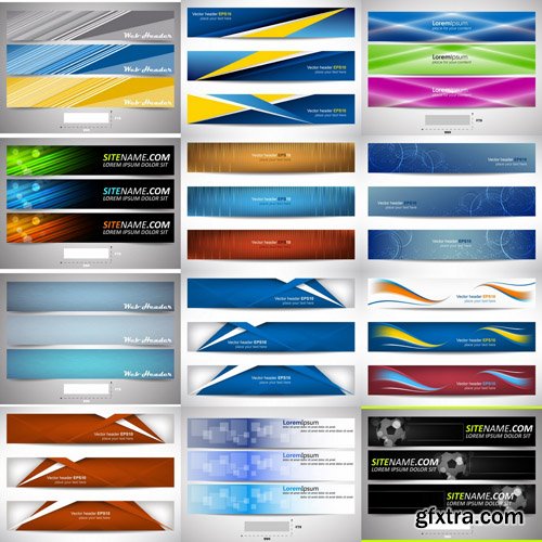 Abstract Banners Collection #11 - 25 Vectors