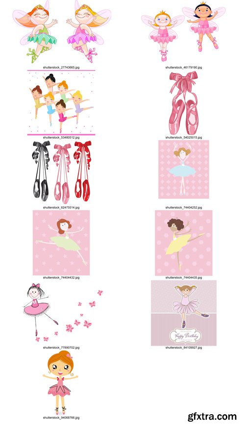 Happy Little Ballerina 25xEPS Happy Little Ballerina 25xEPS