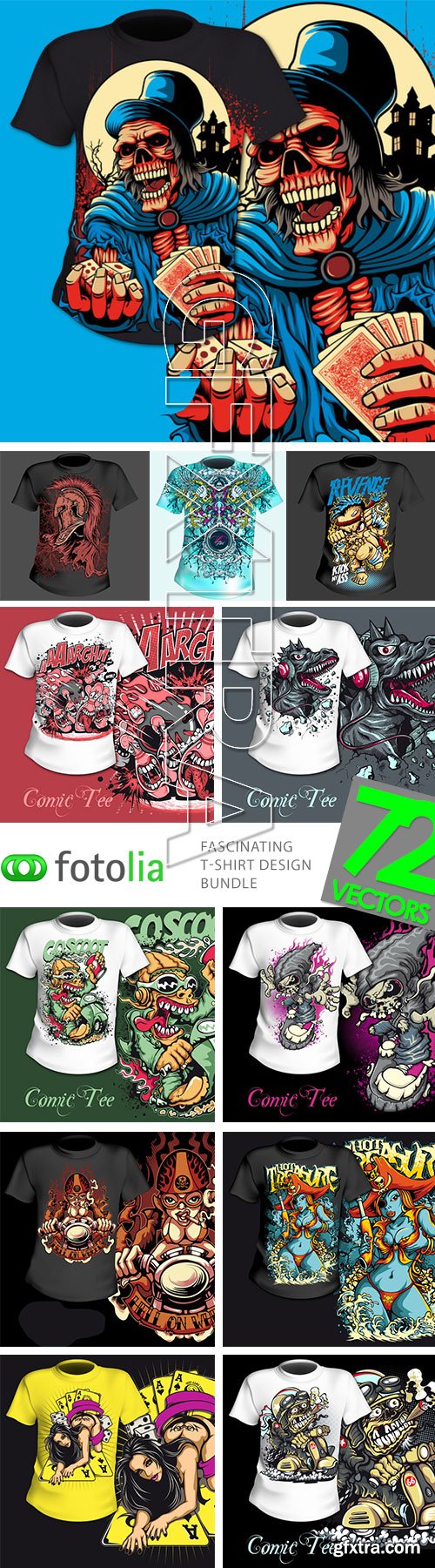 Fascinating T-Shirt Design Bundle 72xEPS