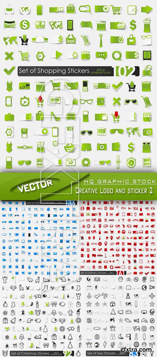 Stock Vector - Creative Logo and sticker 2