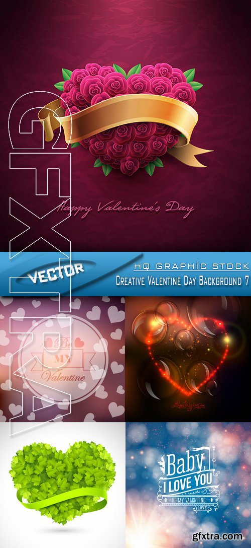 Stock Vector - Creative Valentine Day Background 7