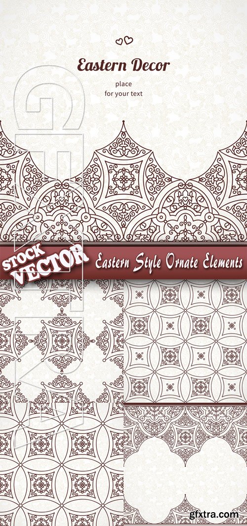Stock Vector - Eastern Style Ornate Elements
