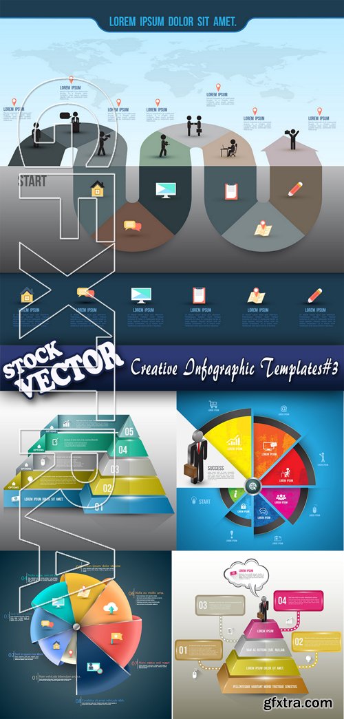 Stock Vector - Creative Infographic Templates#3