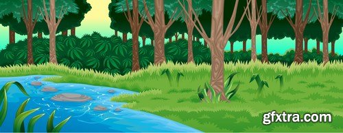 Animals and landscapes for children's books,25 x EPS Animals and landscapes for children's books,25 x EPS