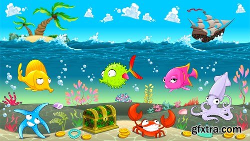 Animals and landscapes for children's books,25 x EPS Animals and landscapes for children's books,25 x EPS