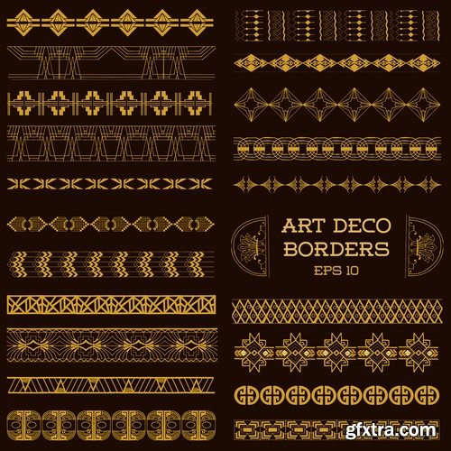 Collection of various decorative elements 25 Eps