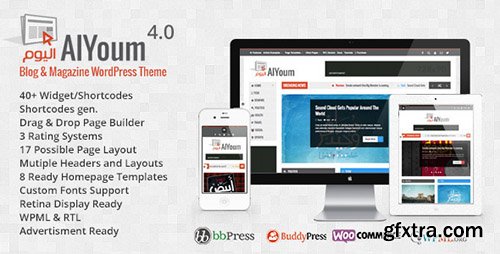 ThemeForest - AlYoum v4.4 - Retina Magazine & Blog WordPress Theme