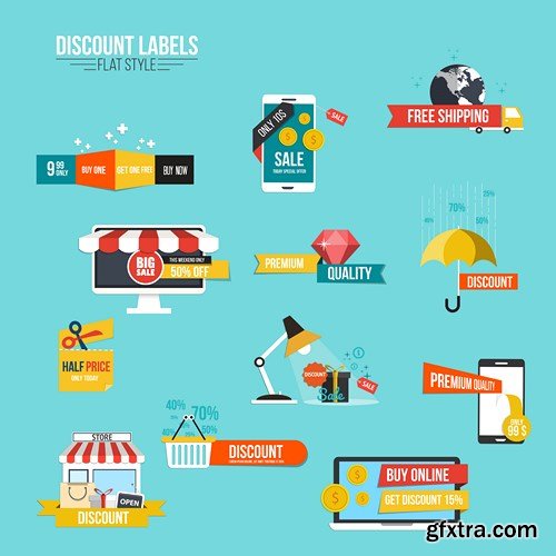 Flat Design Collection 5, 25xEPS