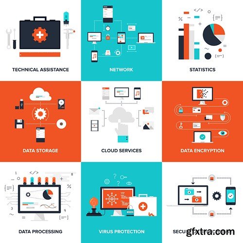 Flat Design Collection 5, 25xEPS