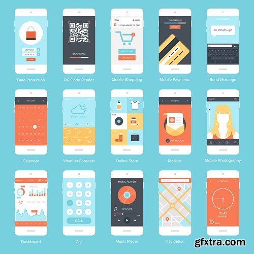 Flat Design Collection 5, 25xEPS