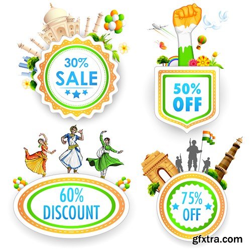 Republic Day of India - 26th of January, 25xEPS