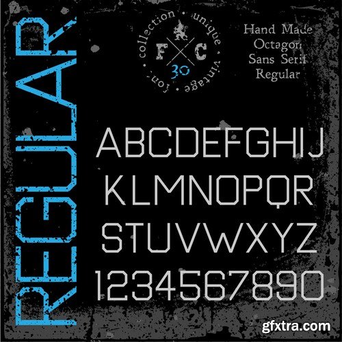 Stock Vector - Handmade Retro Font Pack, 25EPS