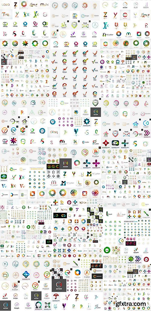 Logos, Icons &amp; Design Elements - MEGA Vector Collection, 25xEPS