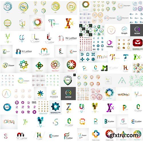 Logos, Icons &amp; Design Elements - MEGA Vector Collection, 25xEPS