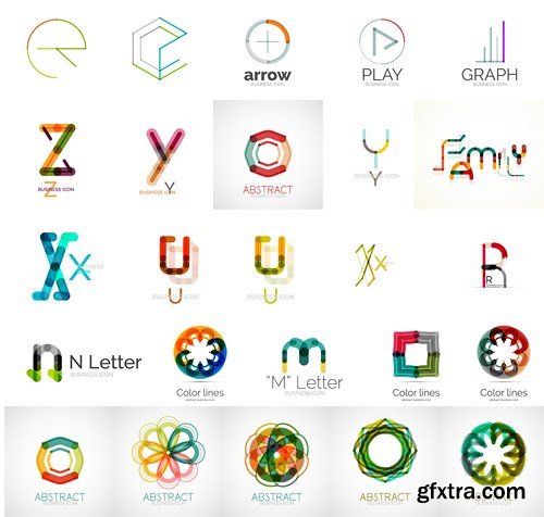 Logos, Icons &amp; Design Elements - MEGA Vector Collection, 25xEPS