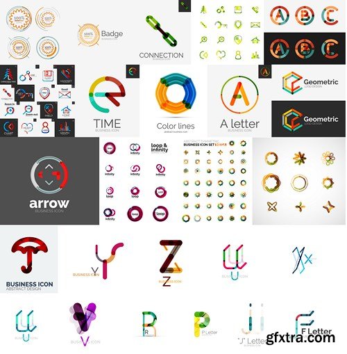 Logos, Icons &amp; Design Elements - MEGA Vector Collection, 25xEPS