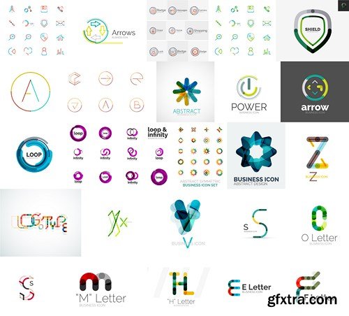 Logos, Icons &amp; Design Elements - MEGA Vector Collection, 25xEPS