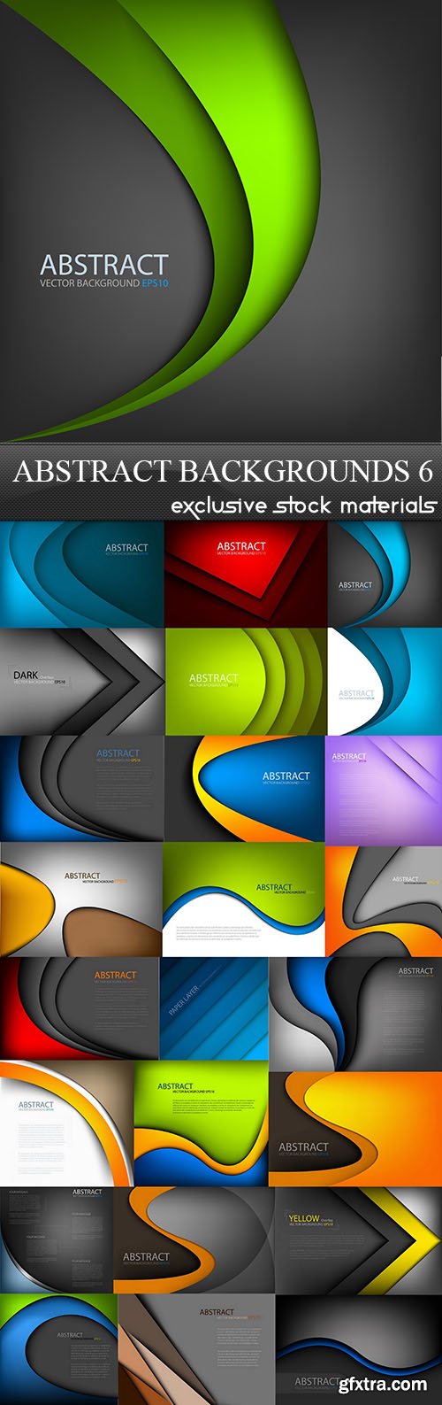 Abstract Backgrounds Vector Set 6, 25xEPS