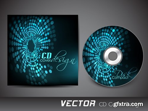 Collection of vector design elements picture CDs 25 Eps