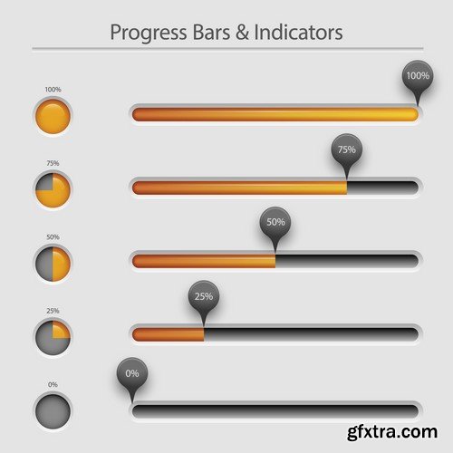 Progress Bars - 25x EPS
