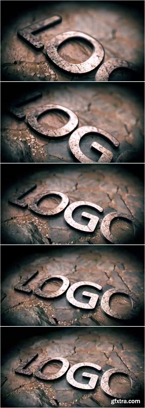 Pond5 - 3D Metallic Stone Logo Reveal After Effects Project