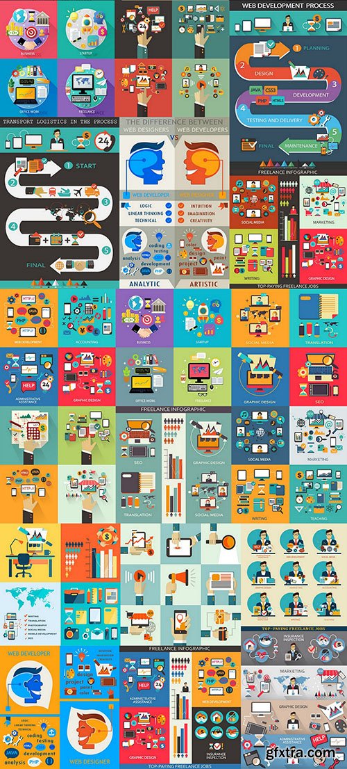 Flat Design Collection 2, 25xEPS