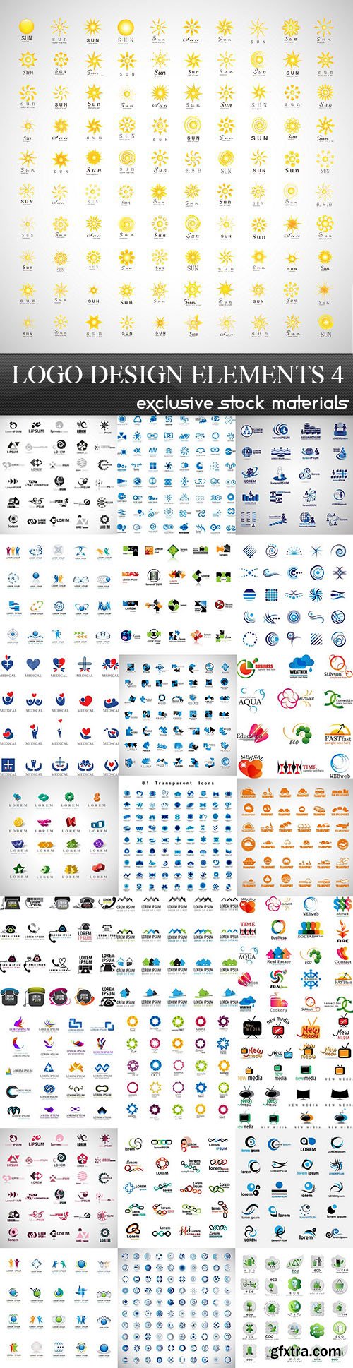 Logo Design Elements 4, 25xEPS Logo Design Elements 4, 25xEPS
