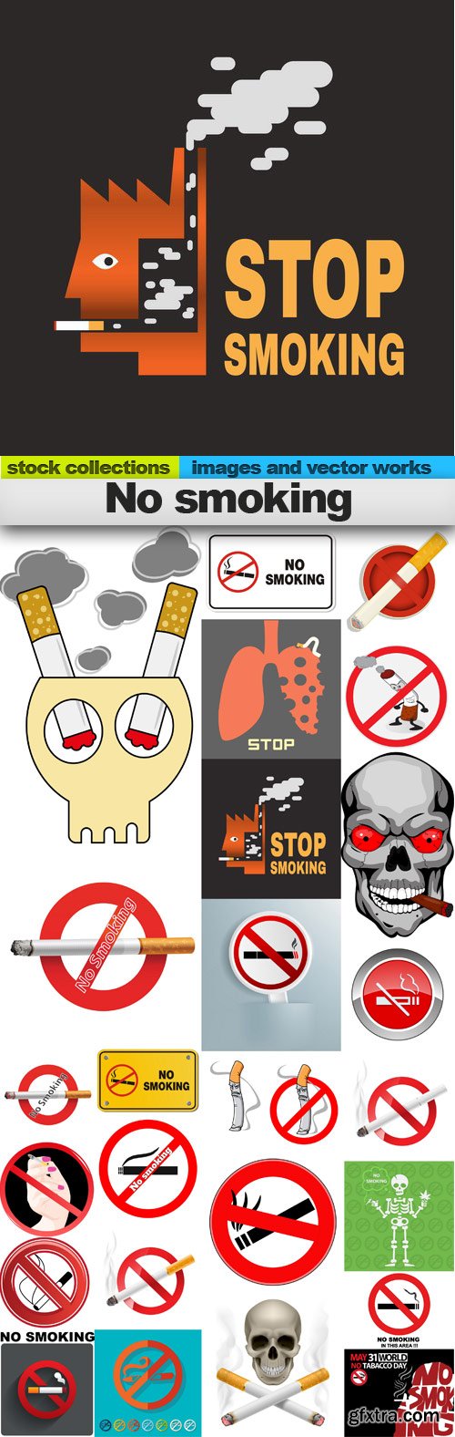 No smoking,25 x EPS No smoking,25 x EPS