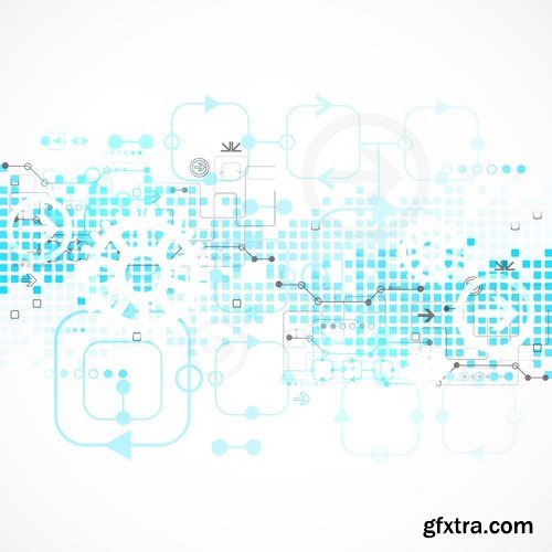 Abstract Background With Technological Elements - 2, 25xEPS