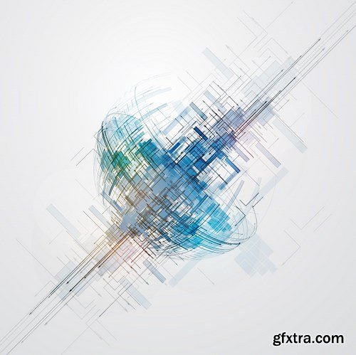 Abstract Background With Technological Elements - 2, 25xEPS