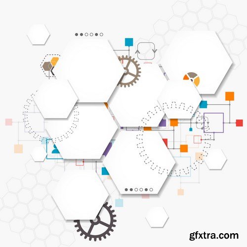 Abstract Background With Technological Elements - 2, 25xEPS