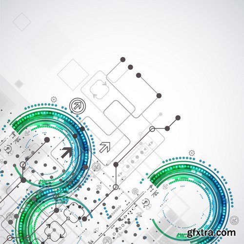 Abstract Background With Technological Elements - 2, 25xEPS