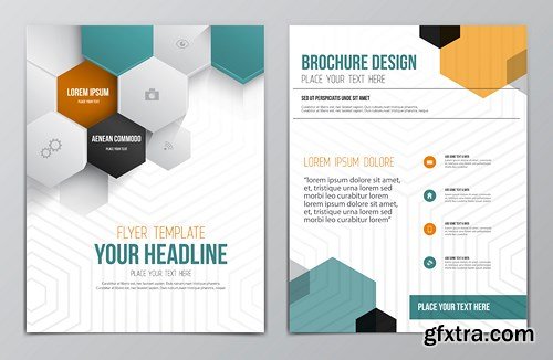 Flyer and Brochure Design 3, 25xEPS