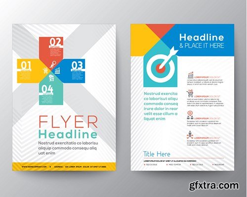 Flyer and Brochure Design 3, 25xEPS