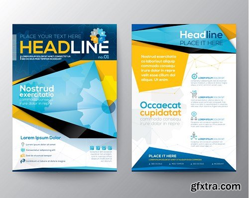 Flyer and Brochure Design 3, 25xEPS