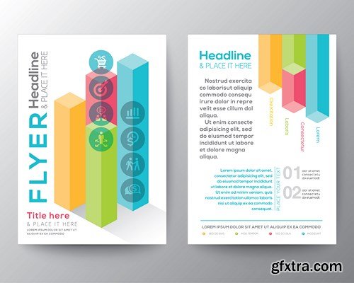 Flyer and Brochure Design 3, 25xEPS