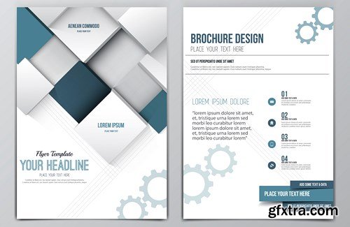 Flyer and Brochure Design 3, 25xEPS