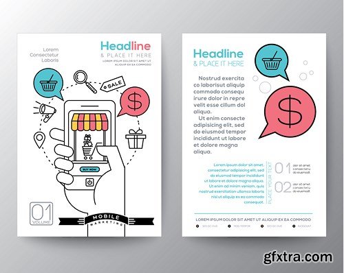 Flyer and Brochure Design 3, 25xEPS