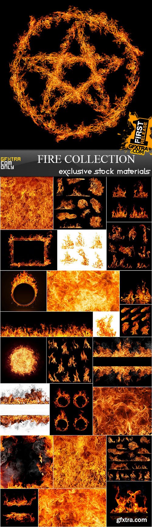 Fire Collection - Stock Images, 25xUHQ JPEG