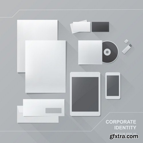 Stock Vector - Corporate Identity Design Pack, 25EPS
