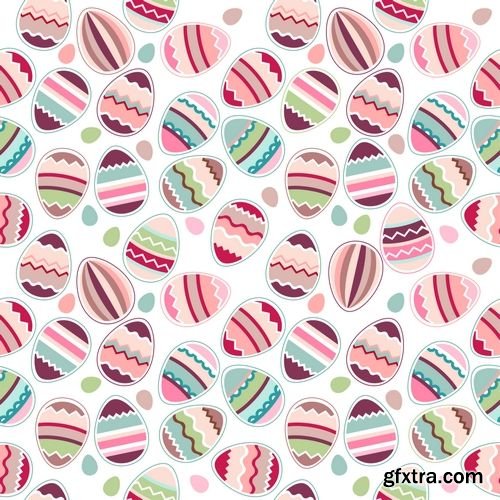 Vector - Happy Easter Seamless Pattern