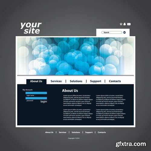 Collection of website templates #7-25 Eps