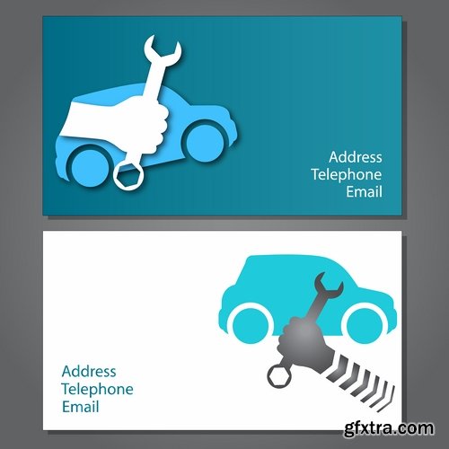 Collection of business cards templates #8-25 Eps