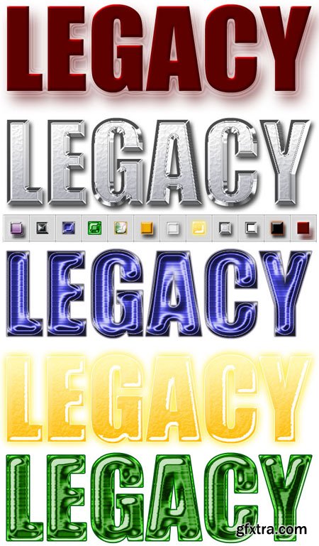 Legacy Set Styles for Photoshop
