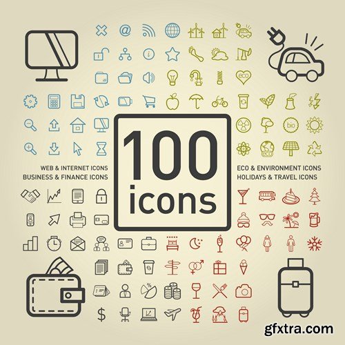 Icons MEGA Vector Collection 2, 25xEPS