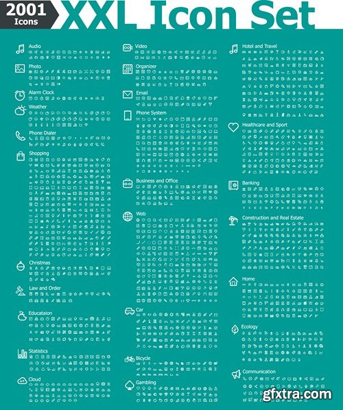 Icons MEGA Vector Collection 2, 25xEPS